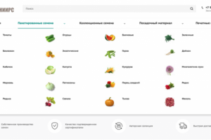 Интернет-магазин sibseed.ru «под ключ»