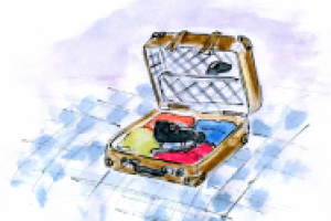 Иллюстрация к книге Д.Д.Сэлинджера "Над пропастью во ржи"