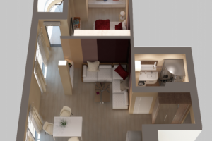 Дизайн квартиры в 62 кв\м