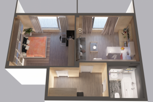 Дизайн квартиры в 50 км\м