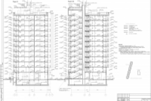 Разрезы многоквартирного дома в дер.Янино