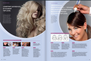 Описание процедур Eliokap  в журнале Art coiffure