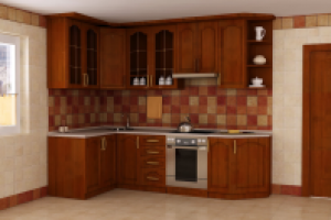 3д визуализация кухня