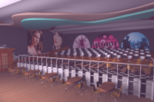 интерьер помещения кинозала+ночного клуба (2 функциональный)