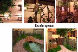 Дизайн оформления интерьера комнаты в виде деревенского участка