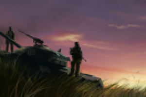 Concept scetch "On the brink of war"