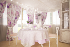 Интерьер веранды в загородном доме