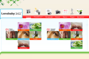 Дизайн сайта Lensbaby3G(каталог)