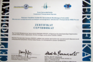 Сертификат программы German Studies Russia