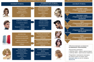 Дизайн буклета о курсах для парикмахеров