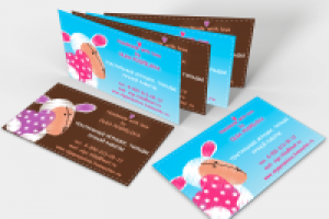 Визитка для мастера по изготовлению мягких игрушек на заказ