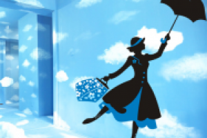 Стикер "Мэри Поппинс"