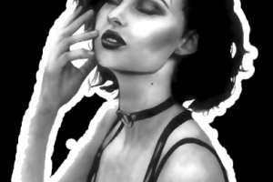 портретный стикер