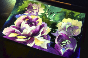 Акварельная открытка