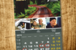 Дизайн календаря "КЛУБ UAZ PATRIOT" Красноярск. Обложка + 12 мес