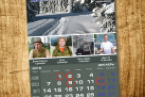 Дизайн календаря "КЛУБ UAZ PATRIOT" Красноярск. Обложка + 12 мес