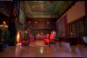 Библиотека (low poly, VR, mobile)