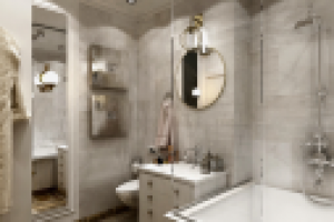 Визуализация интерьера квартиры 52 м2