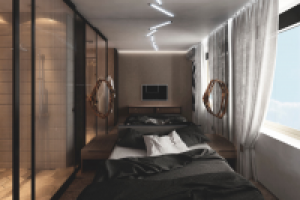 Визуализация проекта интерьера квартиры.