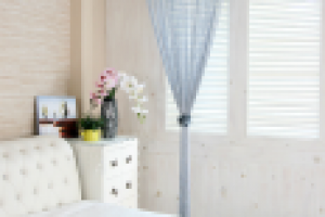 Веревочные шторы однотонные в интерьере