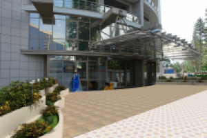 Эскизное предложение дизайна придомовой территории