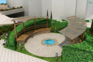 Эскизное предложение дизайна придомовой территории