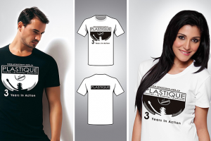 Дизайн футболки к 3-летию компании