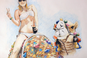 Девущка и верблюд