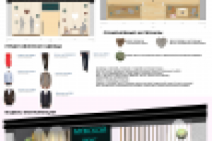 Макет витрины бутика "Мужской вкус"