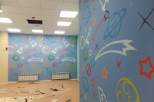 Художественная роспись стен (детский сад в Новохоперске)