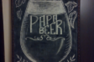 Меловая доска в пивной бар