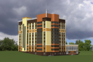 Проект многоквартирного жилого дома со встроенными помещениями