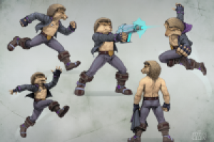 разработка персонажа (человек-ёж)