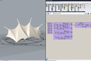 Мембранная архитектурная конструкция