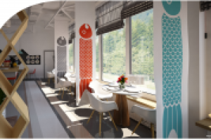 Дизайн-проект кафе в скандинавском стиле