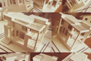 Макет коттеджа