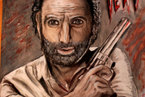 Рисунок: портрет Рик Граймс OST "Walking Dead"