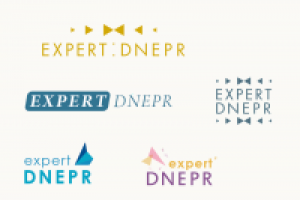 Логотип информационно-рекламной компании ExpertDnepr (в работе)