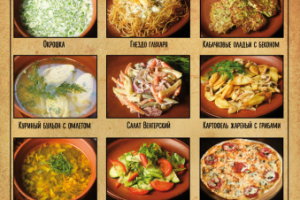 Меню для Арт-кафе Неизвестный Петровский