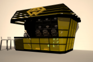 Эскизный проект торгового киоска для компании Empire Renovation