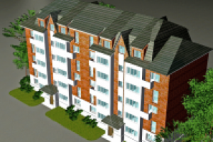 Проект 6-этажного двухсекционного жилого  дома.