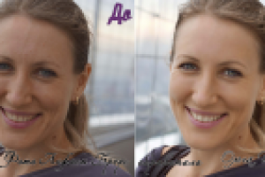 Ретушь кожи, цветокоррекция, баланс белого