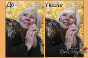 Ретушь кожи, цветокоррекция