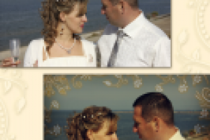 Ретушь свадебного фото, коллаж