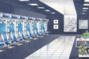 Локация для игры. Раздевалка футболистов