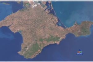 Карта-снимок Крыма