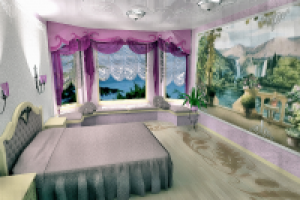 Спальная комната в загородном доме