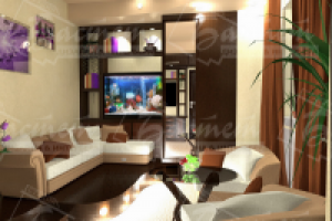 Комната 14 м.кв. зонирование