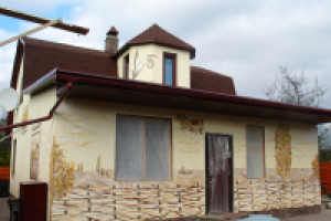 Проект росписи фасада с казачьей тематикой