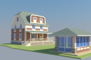 Проект административных зданий коттеджного поселка